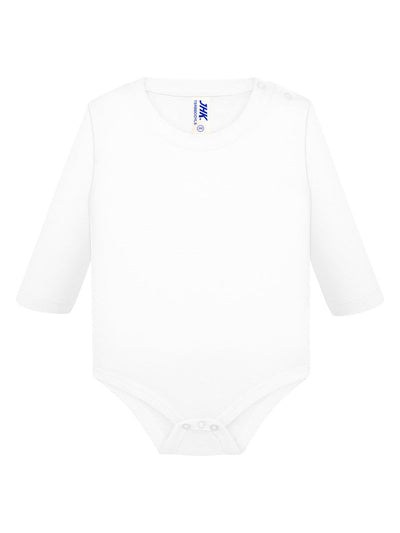BABY BODYSUIT LONG SLEEVE - WH / 3M