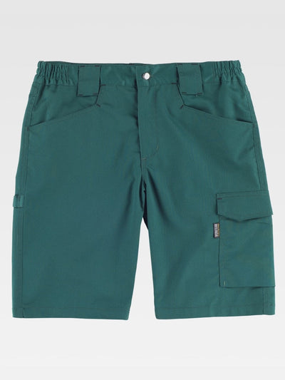 BERMUDA SHORTS WITH STRETCH FABRIC - Green / S