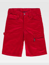 BERMUDA SHORTS WITH STRETCH FABRIC - Red / S