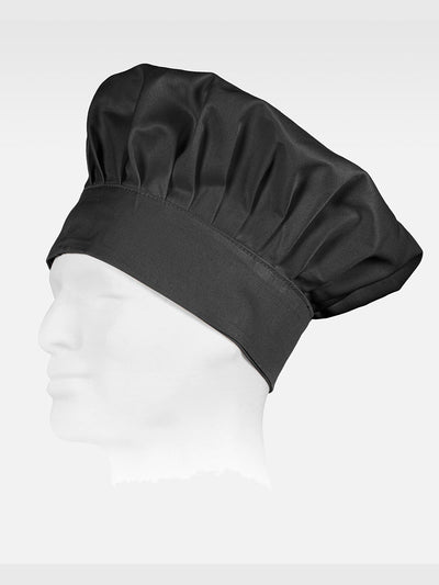 CHEF CAP WITH ADJUSTABLE CLOSURE - Black / XS