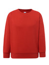 CHILDREN’S LIGHTWEIGHT FRENCH TERRY CREW NECK SWEATSHIRT - RD / 1-2