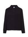 CHILD’S REGULAR LONG SLEEVE POLO SHIRT - BK / 1-2