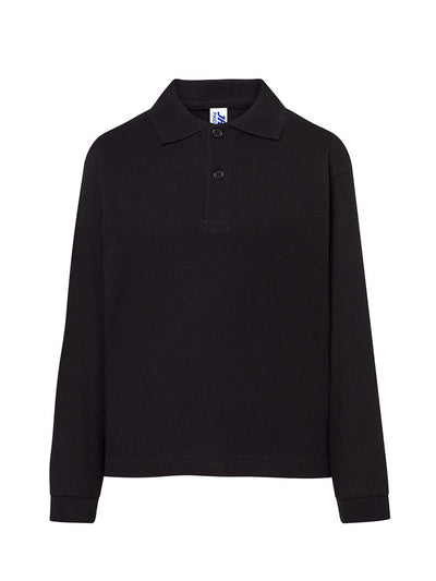 CHILD’S REGULAR LONG SLEEVE POLO SHIRT - BK / 1-2