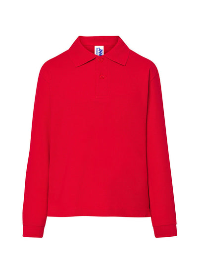 CHILD’S REGULAR LONG SLEEVE POLO SHIRT - RD / 1-2