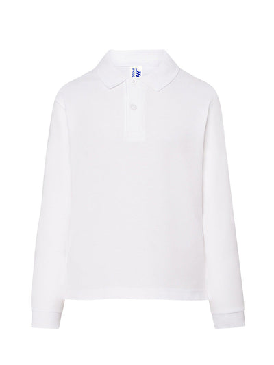 CHILD’S REGULAR LONG SLEEVE POLO SHIRT - WH / 1-2