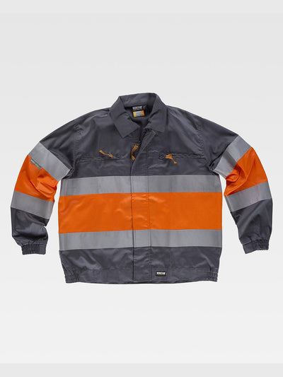 CLASS 1 HIGH VISIBILITY JACKET - Dark Gray/Orange / M