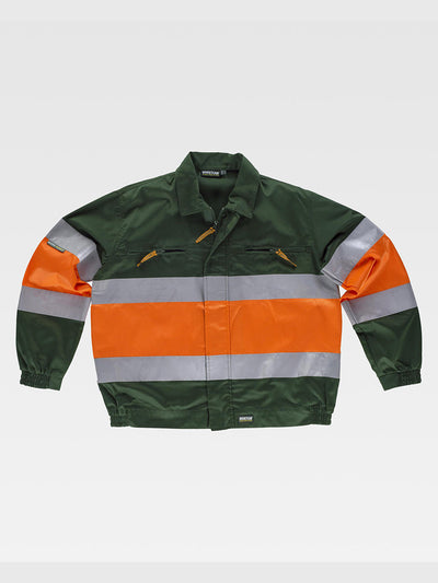 CLASS 1 HIGH VISIBILITY JACKET - Green/Orange / M