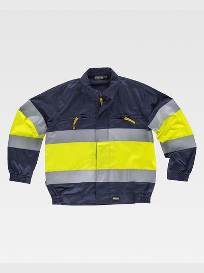 CLASS 1 HIGH VISIBILITY JACKET - Marine/Yellow / M