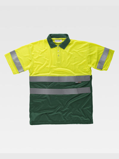 CLASS 1 HIGH VISIBILITY SHORT SLEEVE POLO SHIRT - Yellow/Green / M