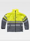 CLASS 1 HIGH VISIBILITY SOFTSHELL WITH HOOD - Dark Gray/Yellow / S