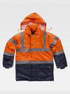 CLASS 2 HIGH VISIBILITY PADDED PARKA - Marine/Orange / S