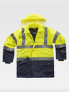 CLASS 2 HIGH VISIBILITY PADDED PARKA - Marine/Yellow / S