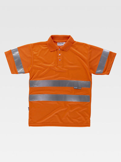 CLASS 2 HIGH VISIBILITY SHORT SLEEVE POLO SHIRT - Orange / S