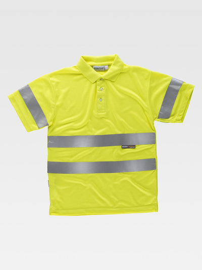 CLASS 2 HIGH VISIBILITY SHORT SLEEVE POLO SHIRT - Yellow / S