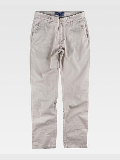 COTTON WORK TROUSERS - Beige / M