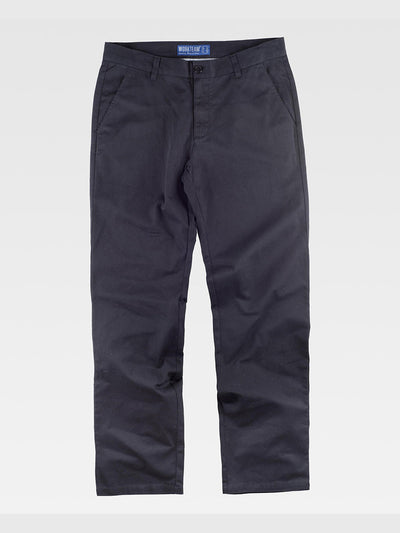 COTTON WORK TROUSERS - Black / M