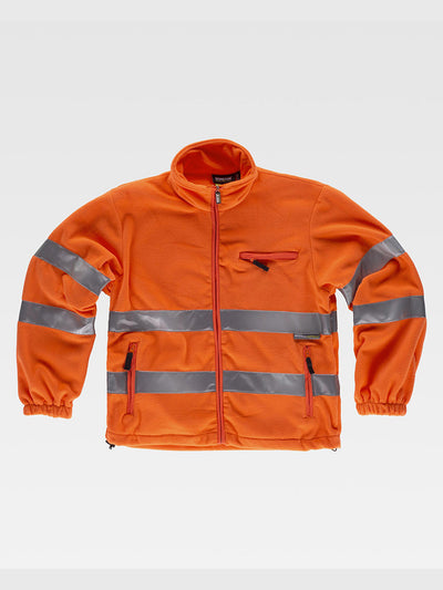 FULL ZIP FLEECE HIGH VISIBILITY CLASS 3 - Orange / S