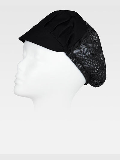 HAIR COLLECTION CAP WITH NET - Black / XS