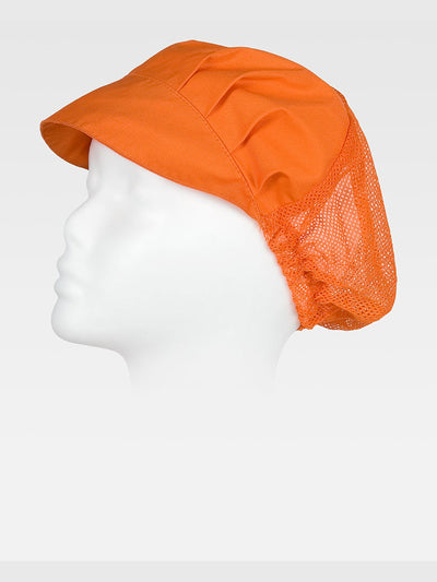 HAIR COLLECTION CAP WITH NET - Orange / XS