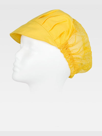 HAIR COLLECTION CAP WITH NET - Yellow / XS