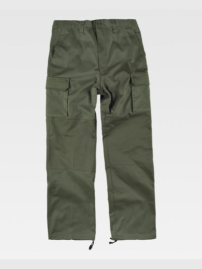 HIGH RESISTANCE MULTI-POCKET WORK TROUSERS - Khaki / S