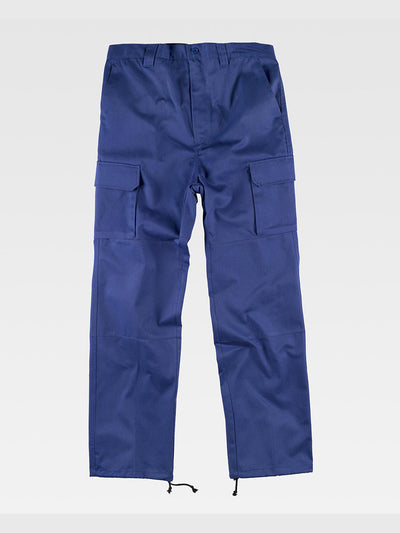 HIGH RESISTANCE MULTI-POCKET WORK TROUSERS - Royal Blue / M