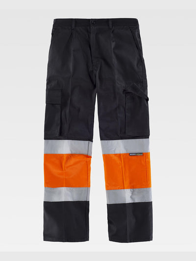 HIGH VISIBILITY TROUSERS CLASS 1 - Black/Orange / S