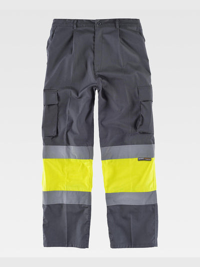 HIGH VISIBILITY TROUSERS CLASS 1 - Gray/Yellow / S