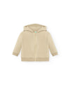 LIGHTWEIGHT FRENCH TERRY BABY HOOD AND ZIP SWEATSHIRT