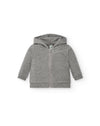 LIGHTWEIGHT FRENCH TERRY BABY HOOD AND ZIP SWEATSHIRT