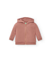 LIGHTWEIGHT FRENCH TERRY BABY HOOD AND ZIP SWEATSHIRT