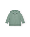 LIGHTWEIGHT FRENCH TERRY BABY HOOD AND ZIP SWEATSHIRT - MO / 3M