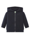 LIGHTWEIGHT FRENCH TERRY BABY HOOD AND ZIP SWEATSHIRT - NY / 3M