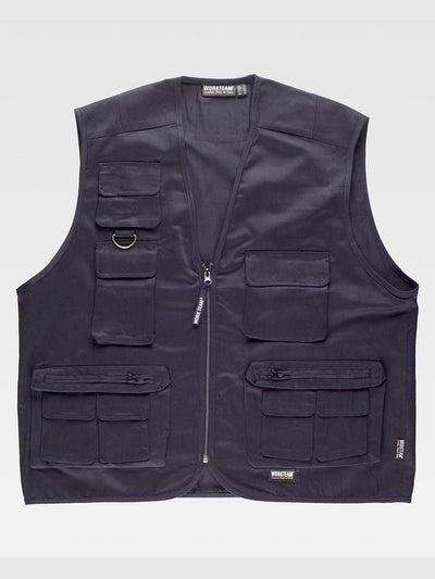 LIGHTWEIGHT MULTIPOCKET VEST - Black / M