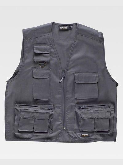 LIGHTWEIGHT MULTIPOCKET VEST - Dark Gray / M