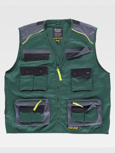 LIGHTWEIGHT MULTIPOCKET VEST - Green / M