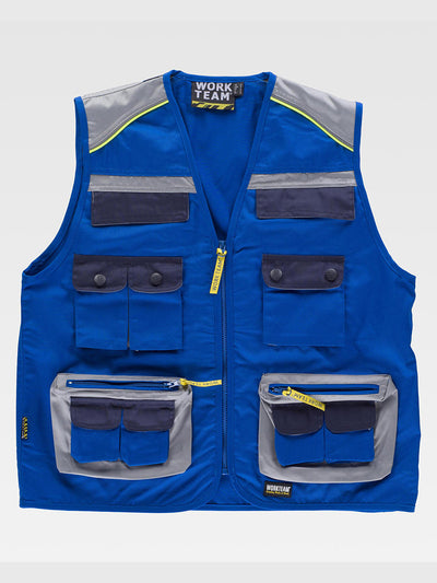 LIGHTWEIGHT MULTIPOCKET VEST - Royal Blue / M