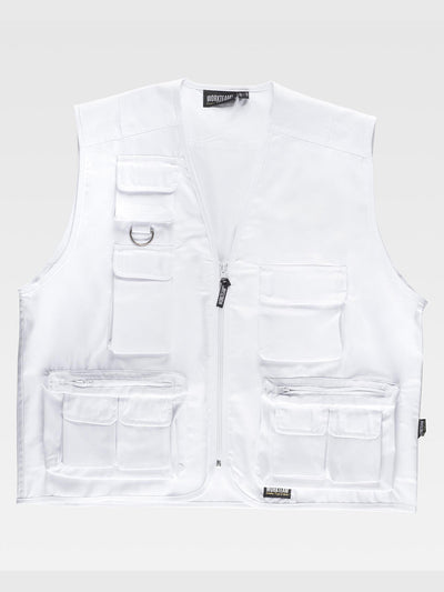 LIGHTWEIGHT MULTIPOCKET VEST - White / M