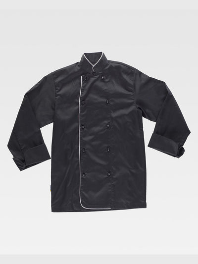 LONG SLEEVE CHEF JACKET - Black / M