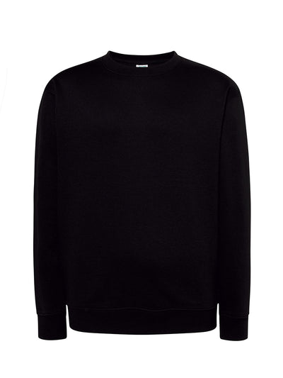 MEN’S LIGHTWEIGHT FRENCH TERRY CREW NECK SWEATSHIRT - BK / S