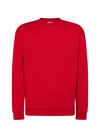 MEN’S LIGHTWEIGHT FRENCH TERRY CREW NECK SWEATSHIRT - RD / S