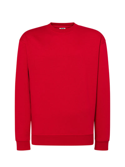 MEN’S LIGHTWEIGHT FRENCH TERRY CREW NECK SWEATSHIRT - RD / S
