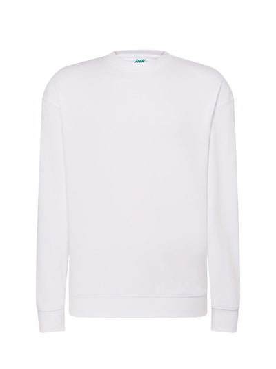 MEN’S LIGHTWEIGHT FRENCH TERRY CREW NECK SWEATSHIRT - WH / S