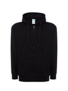 MEN’S LIGHTWEIGHT FRENCH TERRY HOODED ZIP-UP SWEATSHIRT - BK / S