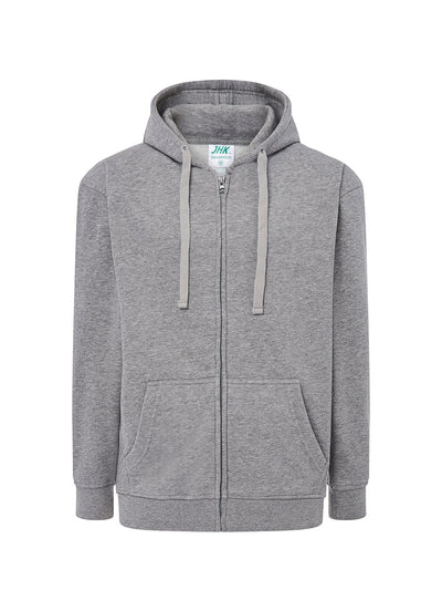 MEN’S LIGHTWEIGHT FRENCH TERRY HOODED ZIP-UP SWEATSHIRT - GM / S