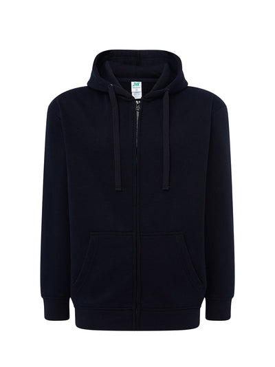 MEN’S LIGHTWEIGHT FRENCH TERRY HOODED ZIP-UP SWEATSHIRT - NY / S