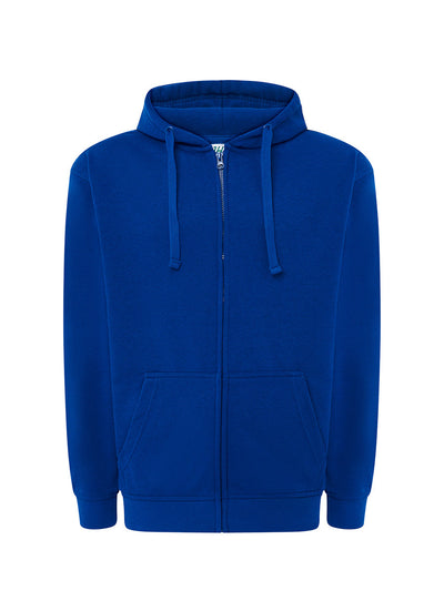 MEN’S LIGHTWEIGHT FRENCH TERRY HOODED ZIP-UP SWEATSHIRT - RB / S