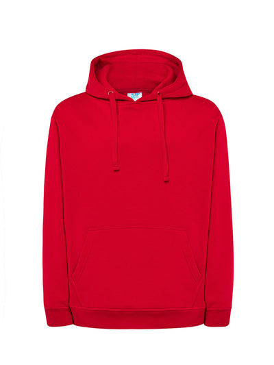 MEN’S LIGHTWEIGHT FRENCH TERRY HOODIE - RD / S