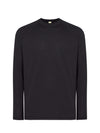 MEN’S LONG SLEEVE SPORTS T-SHIRT - BK / S