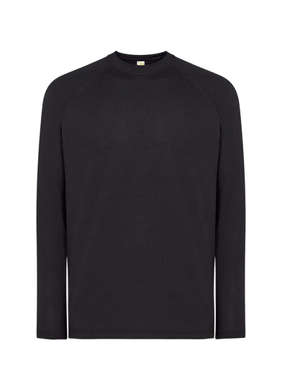 MEN’S LONG SLEEVE SPORTS T-SHIRT - BK / S